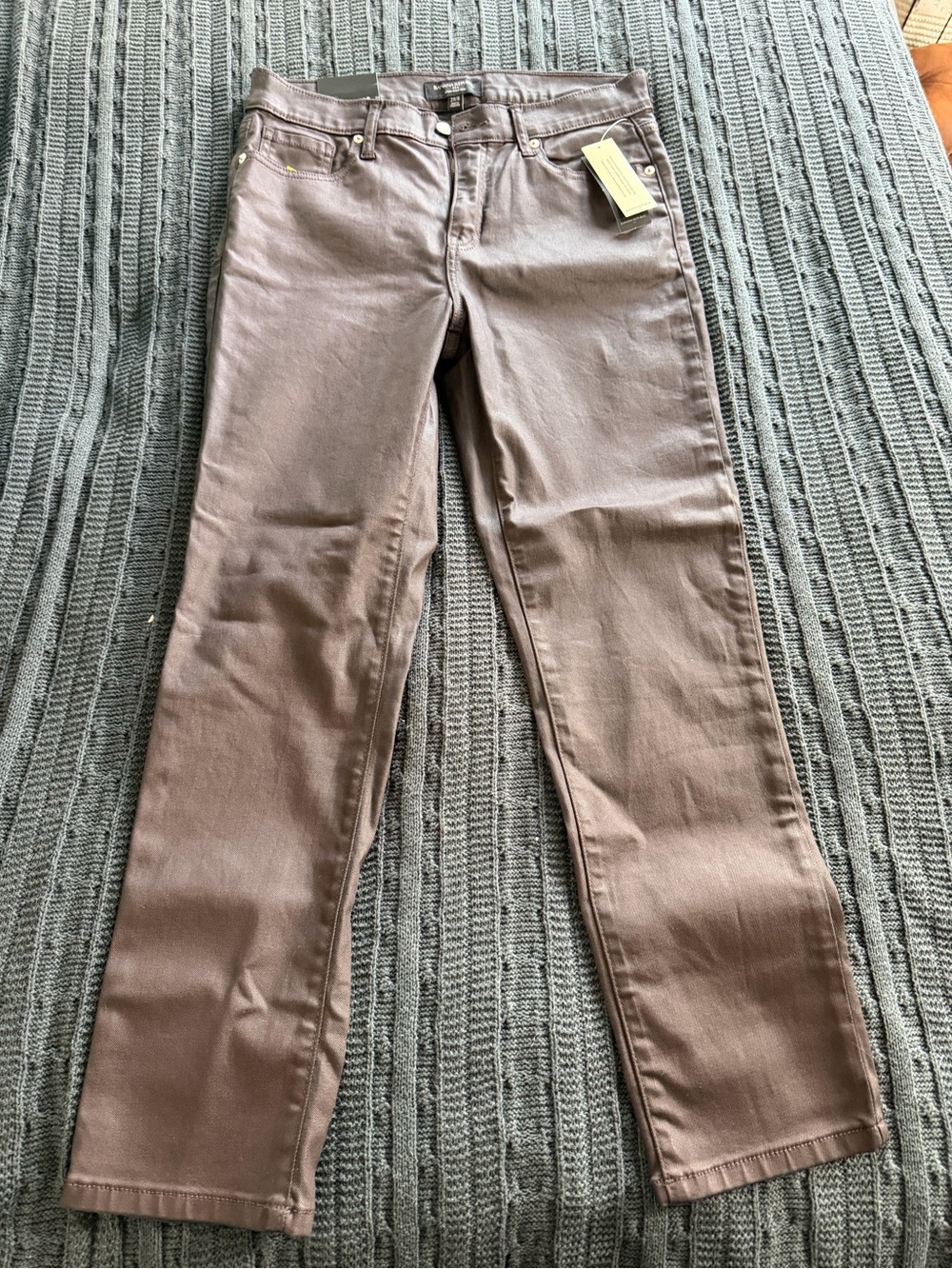 NWT Banana Republic Coated High Rise Slim Pants 29/8 Petite